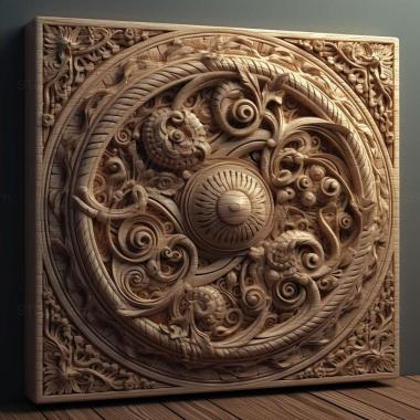 Patterns and decorations stl complex 4 3d model